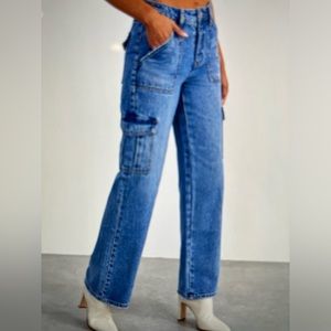 Vici brand new high rise cargo jeans 10.5” rise and 31” inseam